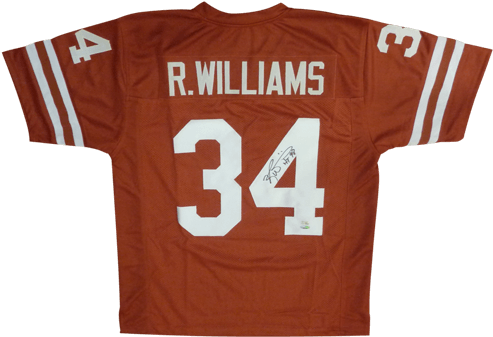 Ricky Williams Autographed Texas Longhorns - Autographed Ricky Williams Jersey - Tristar Orange (500x500), Png Download