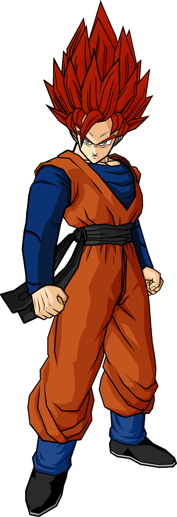 Adult Ss7 Goten - Dragon Ball Z Gohan (570x1662), Png Download