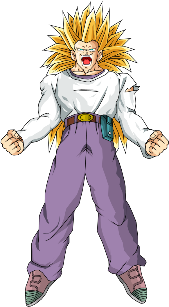 Gt Goten Ss3 - Dragon Ball Gt Goten Ssj3 (715x1117), Png Download