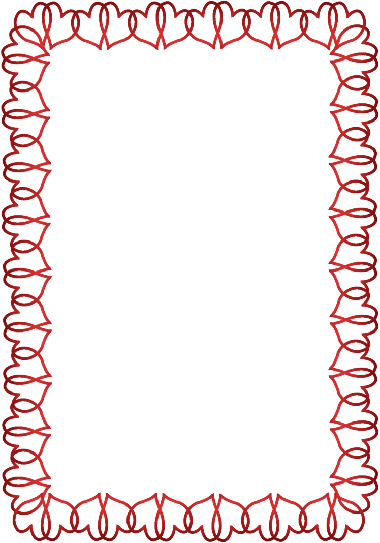 Valentines Day Border Png Photo - Valentine's Day Border Png (717x1024), Png Download
