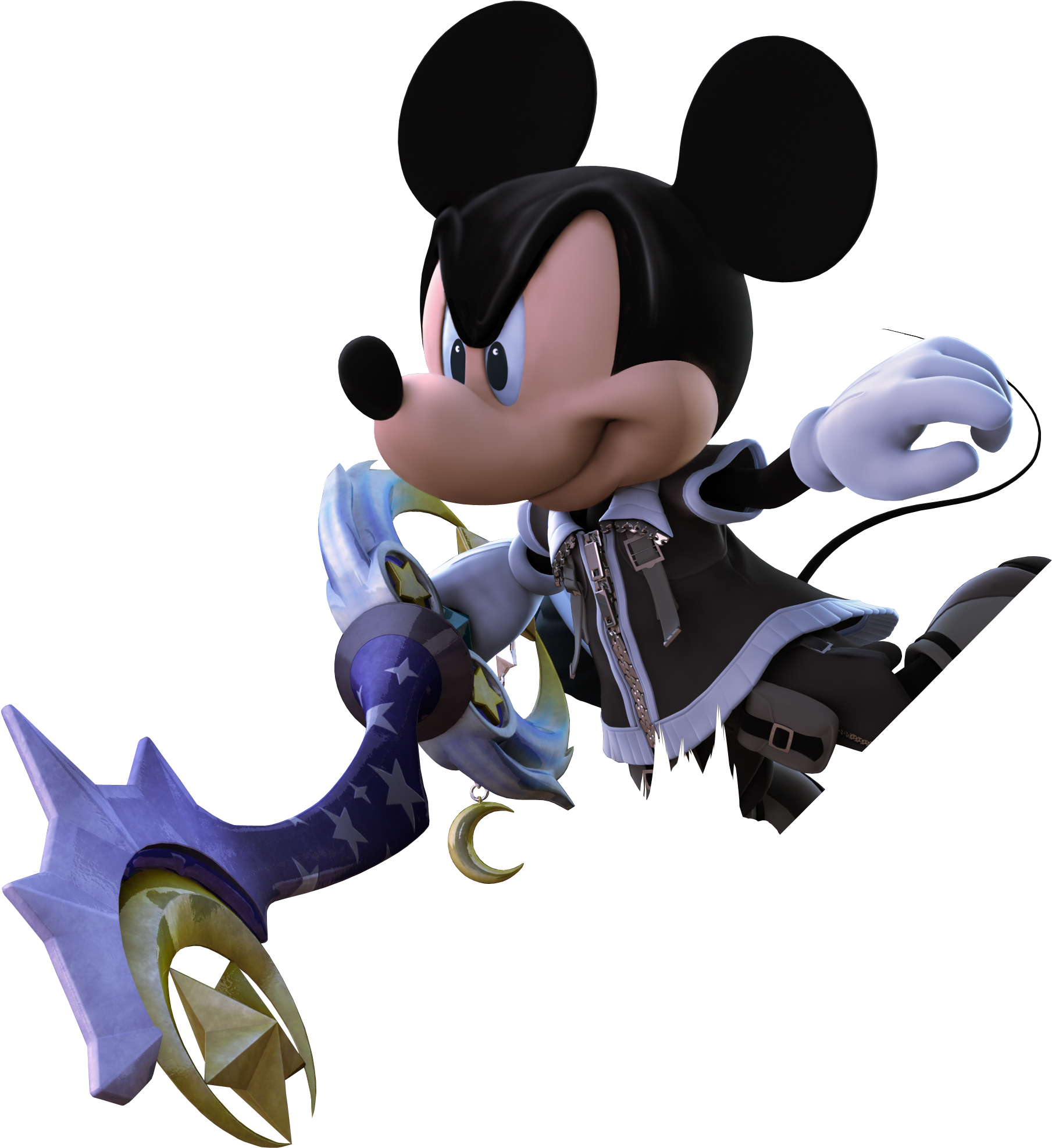 Mickey03 - Kingdom Hearts Chain Of Memories Mickey (1940x2119), Png Download