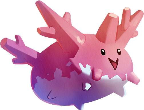 Corsola, The Coral Potato - Reindeer (540x416), Png Download