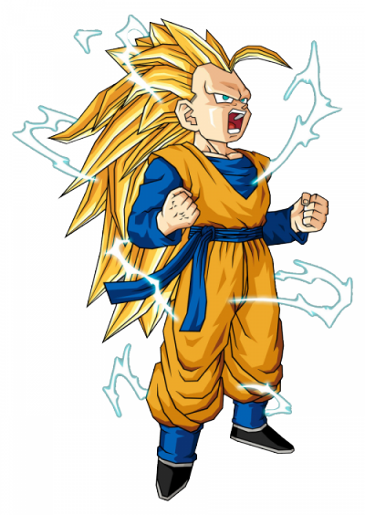 Goten Ssj3 - Dragon Ball Z Goten Ssj3 (400x564), Png Download
