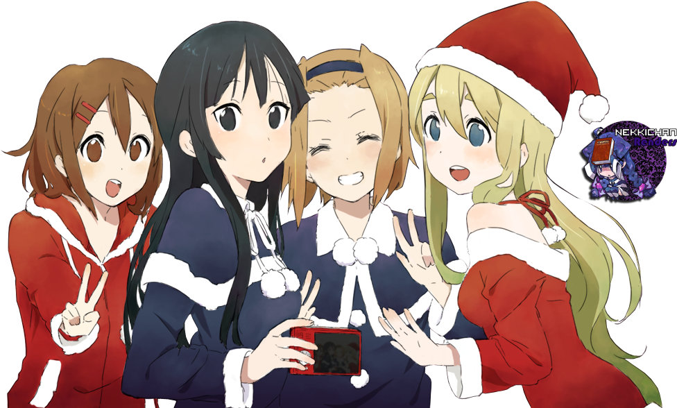 Ho Kago Tea Time Images K On Christmas Hd Wallpaper - K On Hd Wallpaper Christmas (1000x600), Png Download