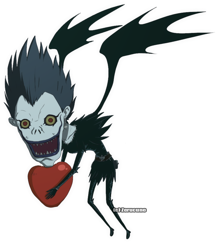 Svg Royalty Free Download Chibi By Zerucune On Deviantart - Death Note Ryuk Chibi (900x1080), Png Download