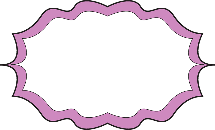 Mauve Clipart Frame - Blue Frame Blue (696x421), Png Download