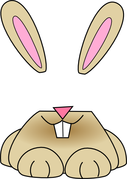 Rabbit Ears Clip Art (426x600), Png Download
