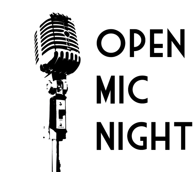 Open Mic Night With Mary Reilly - Open Mic Night Sign (640x551), Png Download