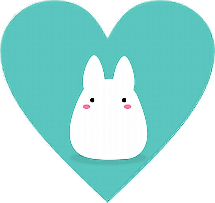 Bunny Cute Sticker Png (724x684), Png Download