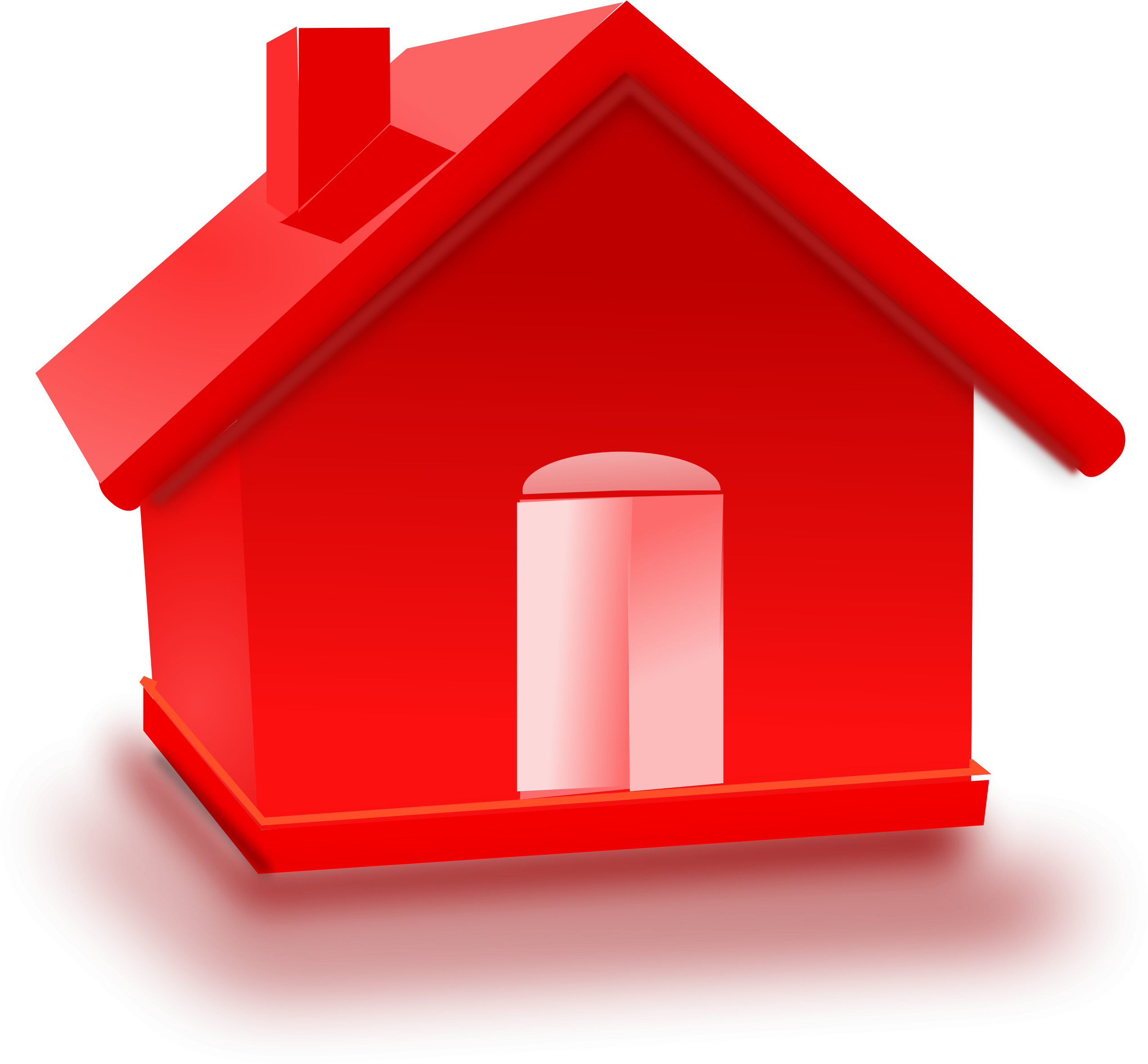 Illustration Of A Red Pepper - Home Button 3d Png (3000x3000), Png Download