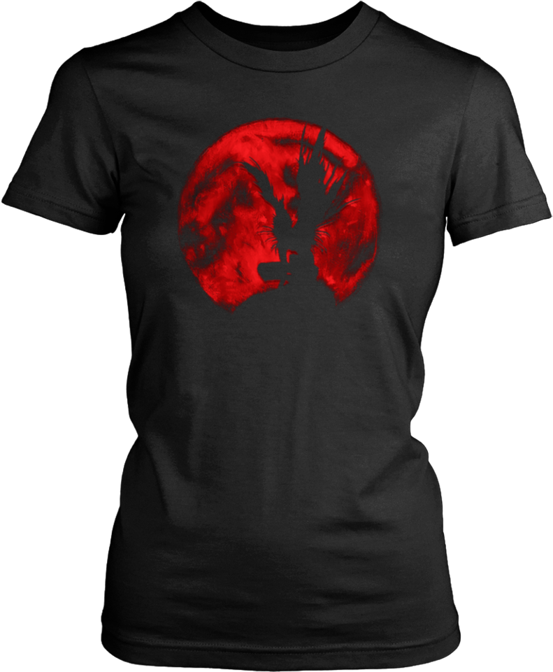 Download Red Moon Ryuk T Shirt Too Peopley Outside Shirt Full Size Png Image Pngkit