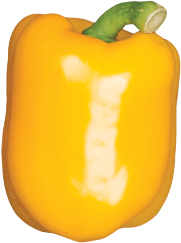 Red Bell Pepper - Yellow Pepper (640x640), Png Download