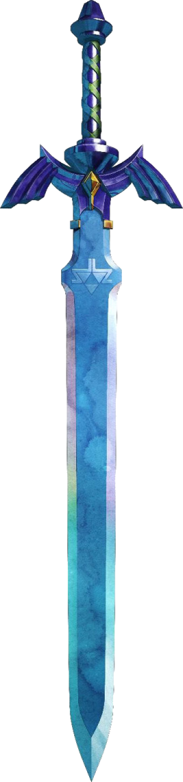 Master Sword Artwork - Master Sword Png (267x1138), Png Download
