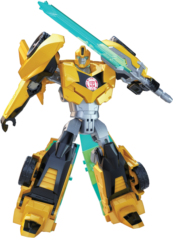 Deluxe Bumblebee Robot Lr - Transformers: Robots In Disguise (847x1080), Png Download