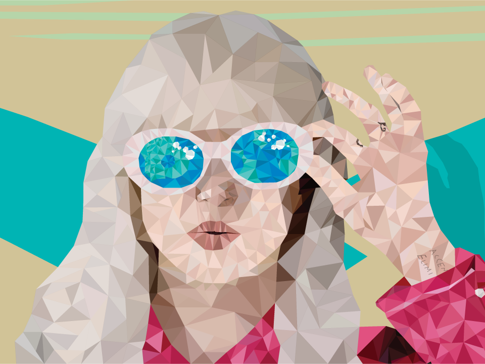 Low Poly Hayley Williams - Hayley Williams (960x720), Png Download