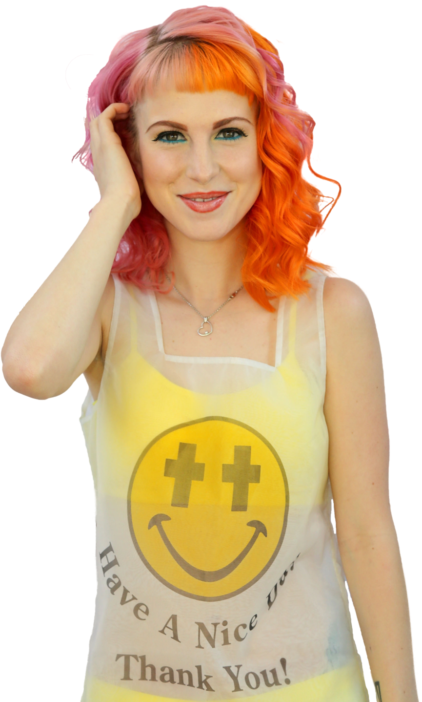 Hayley Williams Cut - Hayley Williams Baby Bangs (1024x1494), Png Download
