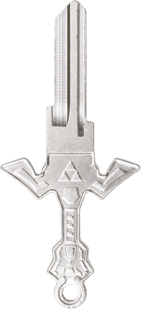 Zelda House Key - Master Sword Key (683x1024), Png Download