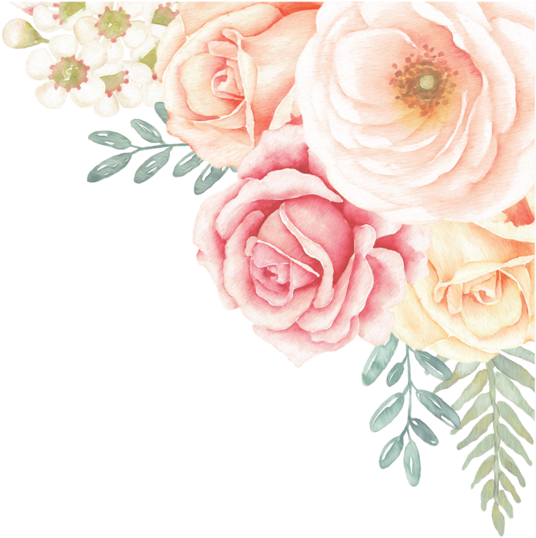 Rose Garden Corner Wall Decal - Peony Flower Wall Stickers (984x1024), Png Download