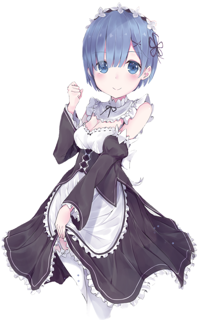 Jpg Transparent Download Render By Sinanpasic On Deviantart - Rem Trong Anime (741x1077), Png Download