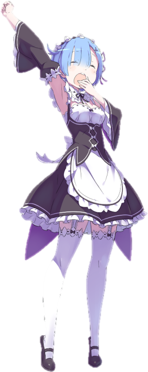 Rem - Sleepy Rem Re Zero (480x800), Png Download