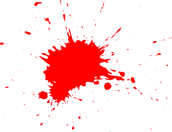 Red Ink Splash Png Download - Red Splatter Transparent Background (600x460), Png Download
