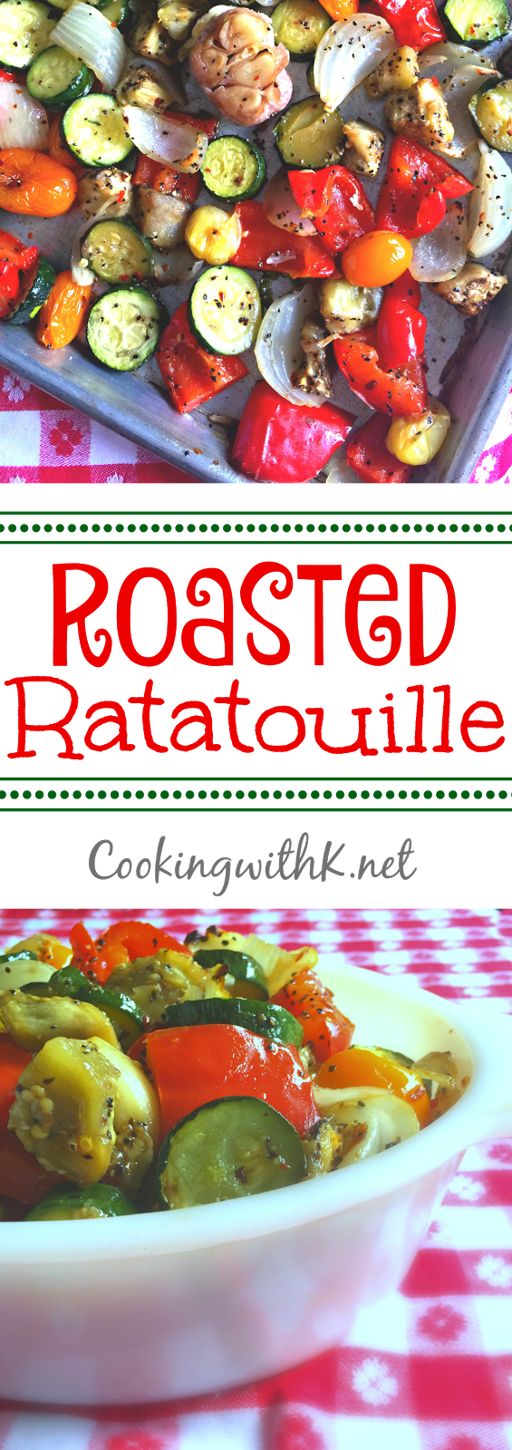 Roasted Ratatouille Vegetables Recipe Printable Recipe - Natural Foods (565x1600), Png Download