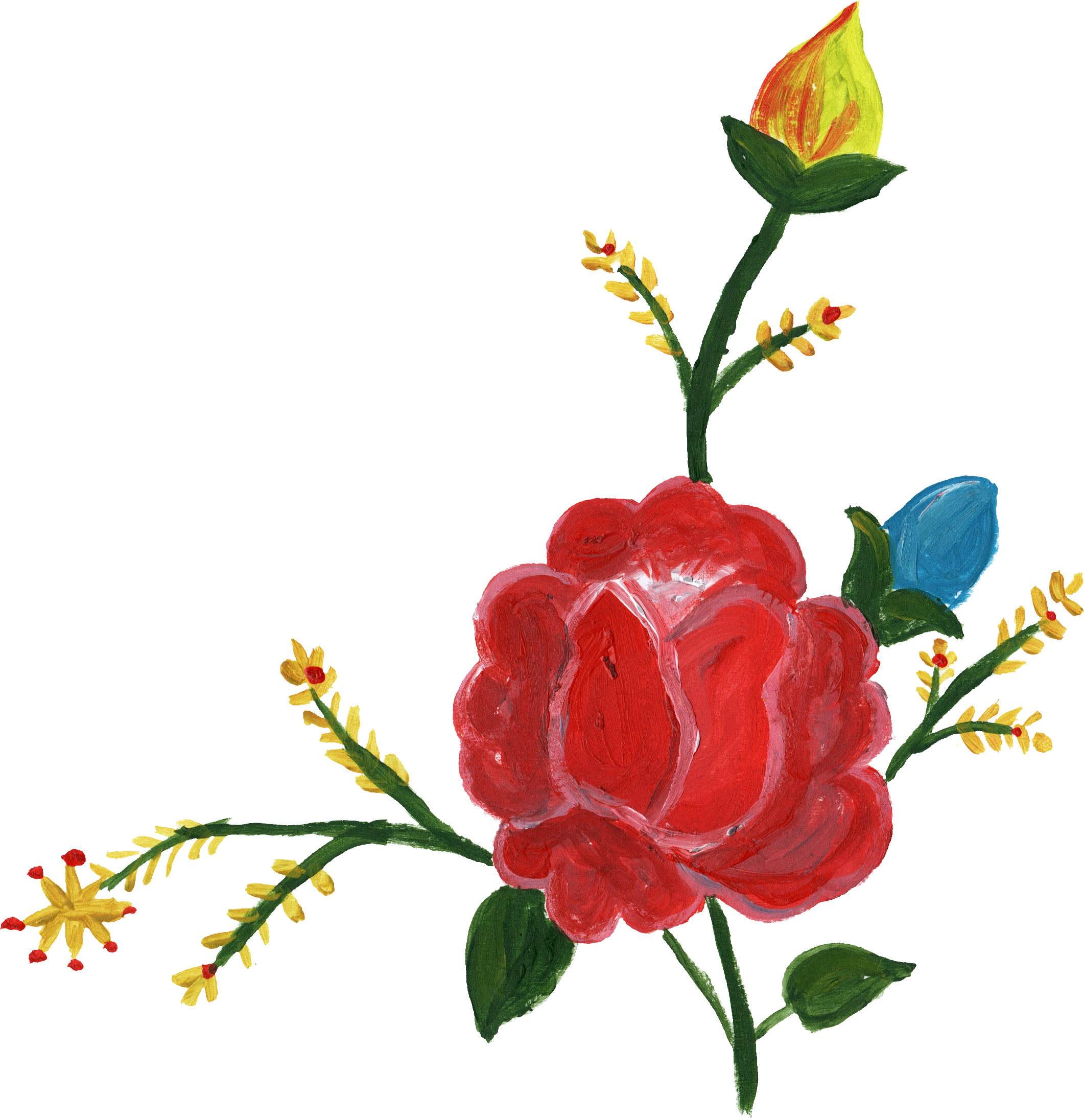9 Flower Corner Png Transpa Onlygfx - Floral Corner Frame Png (2122x2192), Png Download