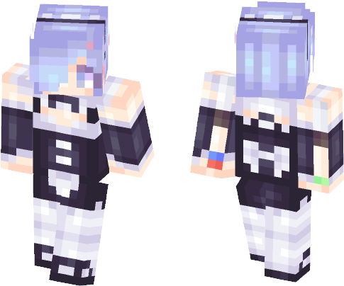 Female Minecraft Skins - Electric Blue (584x497), Png Download