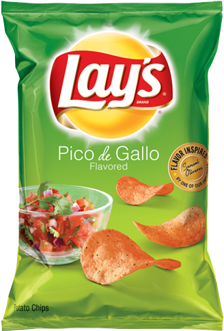 Lay's Pico De Gallo Flavored Potato Chips - Cheddar Sour Cream Lays (334x483), Png Download