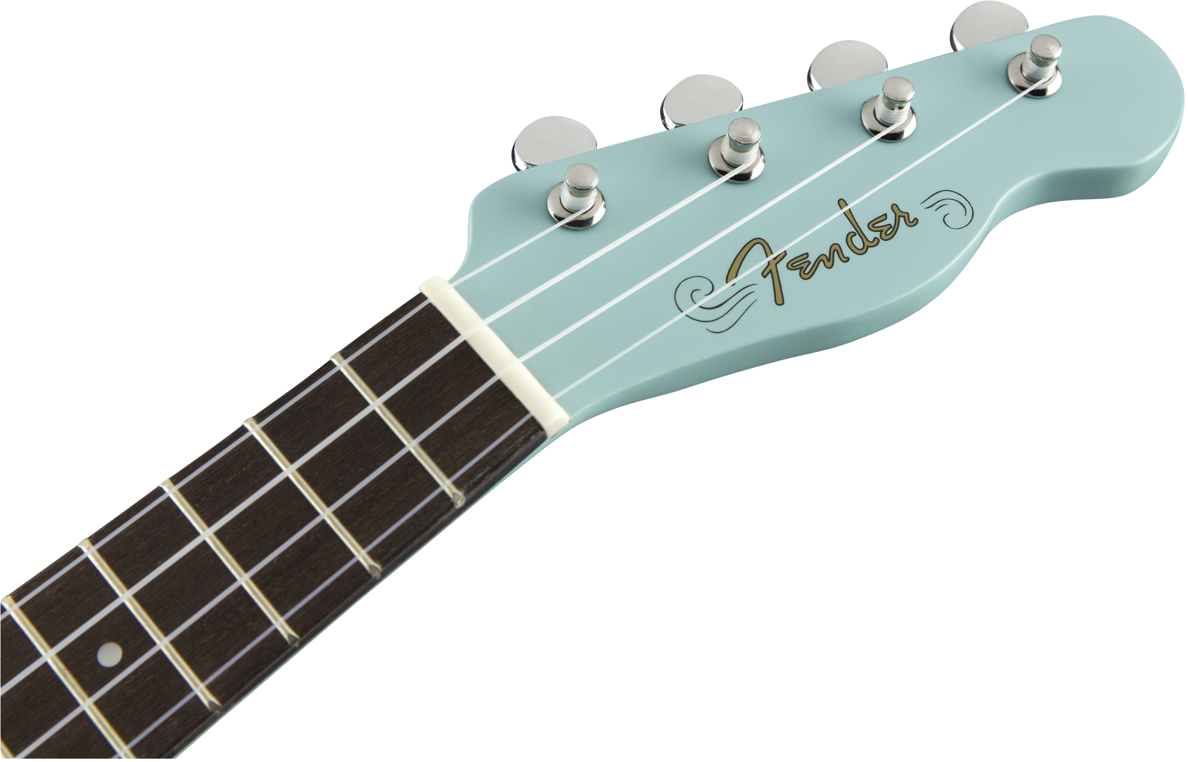 Fender Venice Soprano Ukulele Daphne Blue 03 - Fender Malibu Player Arg (2400x1540), Png Download