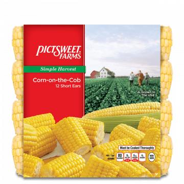 Pictsweet Farms Simple Harvest 12 Ear Corn On The Cob - Pictsweet Farms Farm Snacks Baby Brussels Sprouts (360x360), Png Download