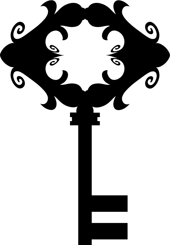 Ornamental Rhombus Design On Top Of A Key Tool Comments - Tool (680x981), Png Download