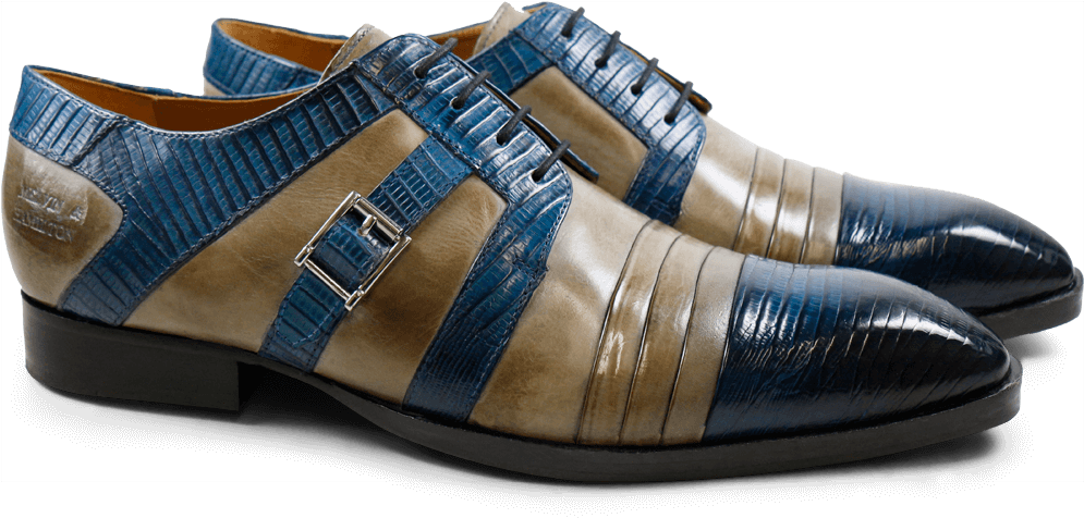 Derby Shoes Ricky 2 Guana Mid Blue Crust Smog Ls - Derbies Melvin & Hamilton Ricky 2 Guana Mid Blue (1024x1024), Png Download