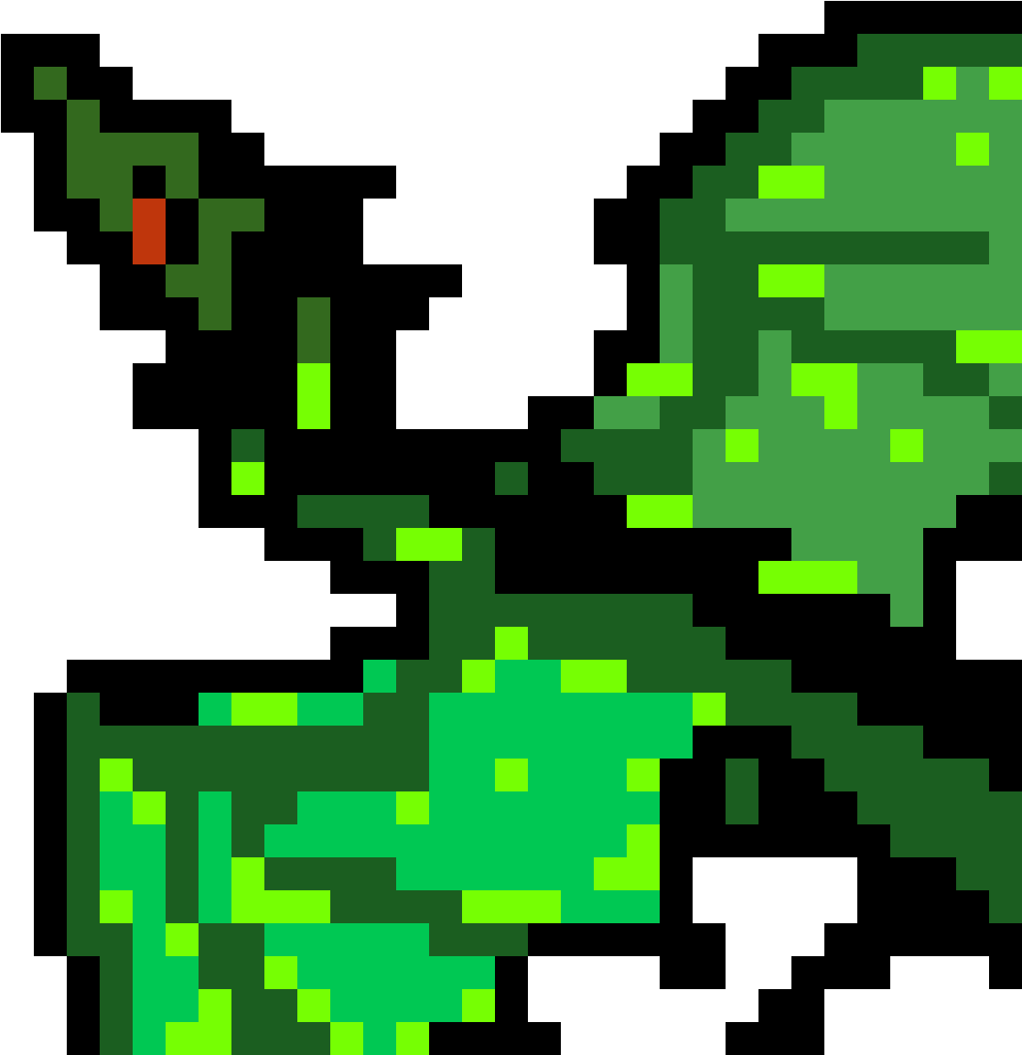 Smog Dragon - Dragon Pixel Art Grid (1184x1184), Png Download