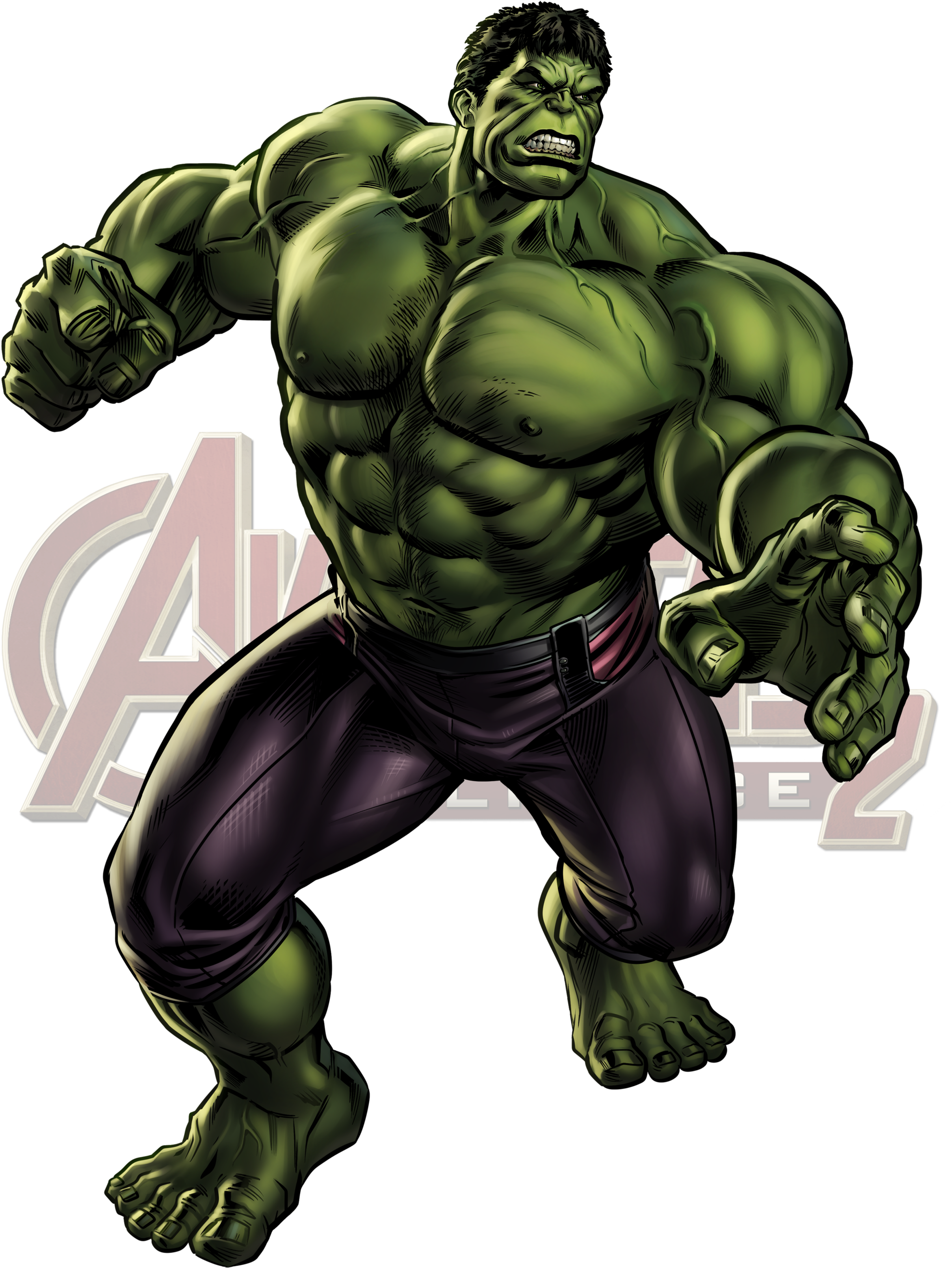 Icon Hulk Aou - Marvel Avengers Alliance 2 Png (2000x2649), Png Download