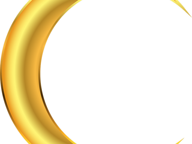 Evening Clipart Yellow Moon - Circle (640x480), Png Download