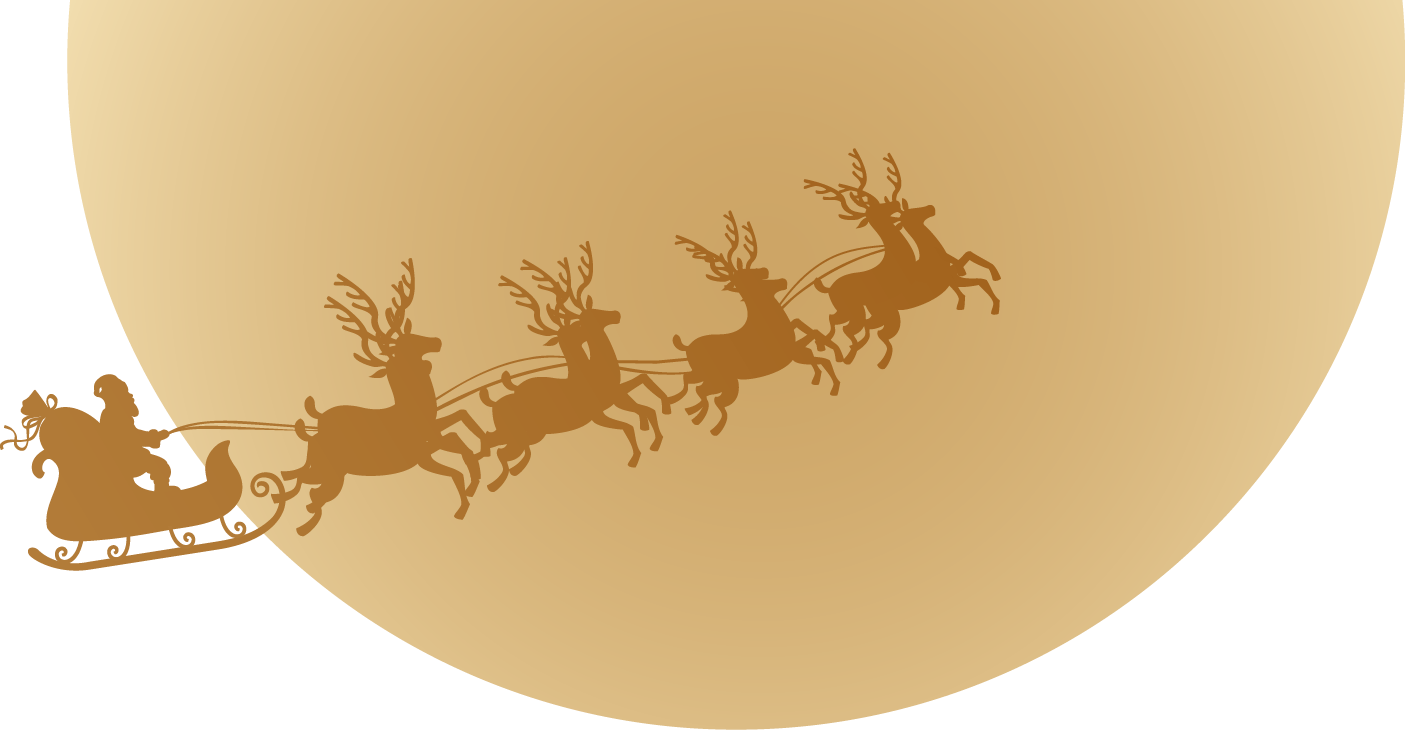 Flying Deer Pattern Yellow Moon 1405*730 - Vector Graphics (1405x730), Png Download