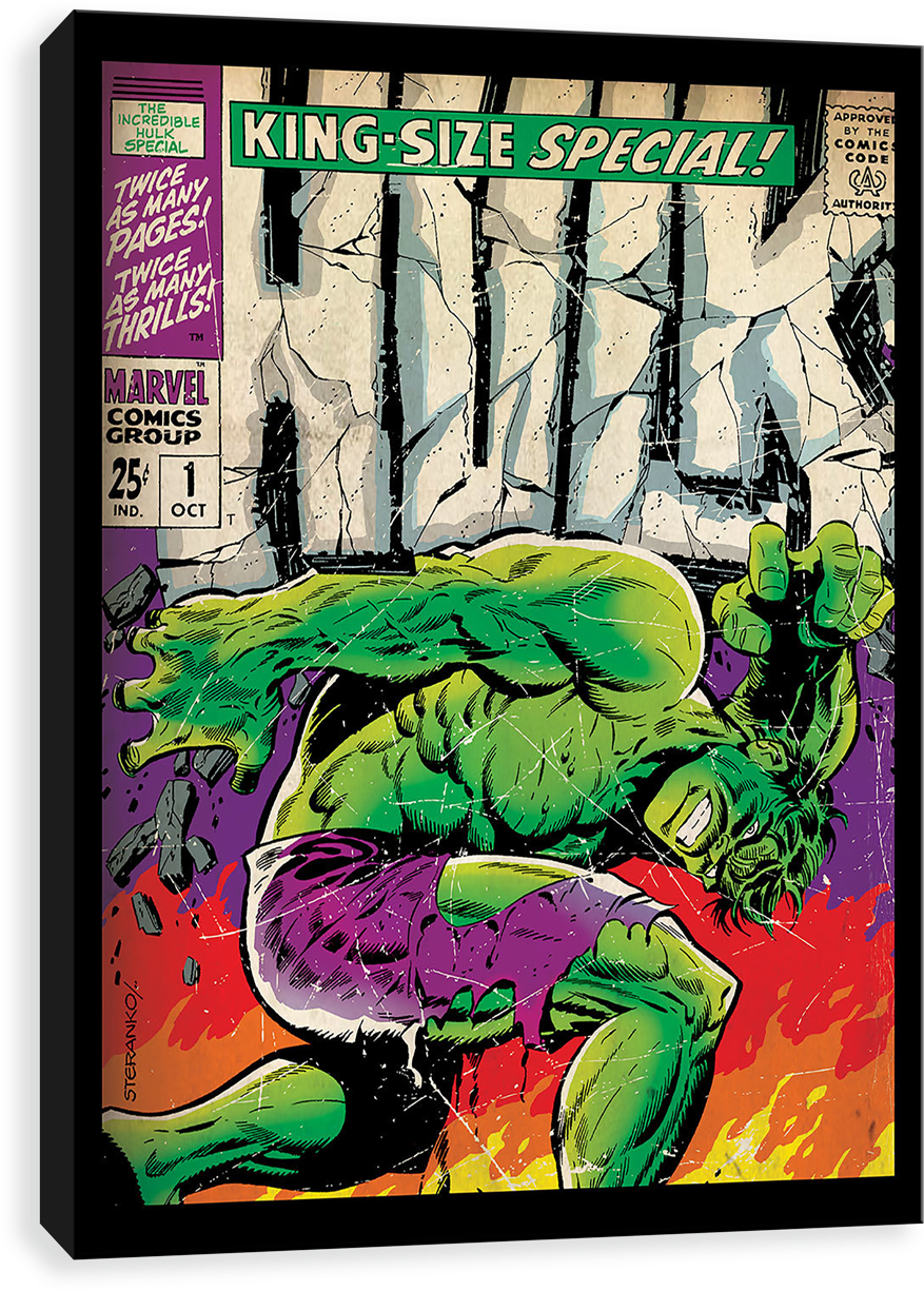 King Size Hulk - Stan Lee Hulk Comic (1280x1280), Png Download