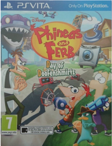 Disney's Phineas And Ferb - Phineas And Ferb Day Of Doofenshmirtz Ps Vita (480x480), Png Download
