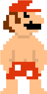 Mario Boxer Outfit 8-bit - Mario Jump Gif Png (400x430), Png Download