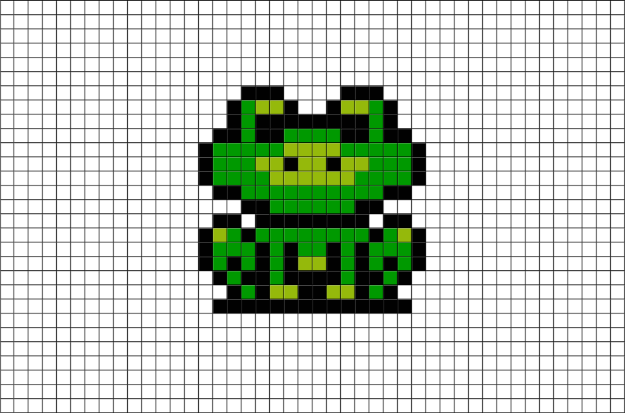 Mario Frog Suit Pixel Art (880x581), Png Download