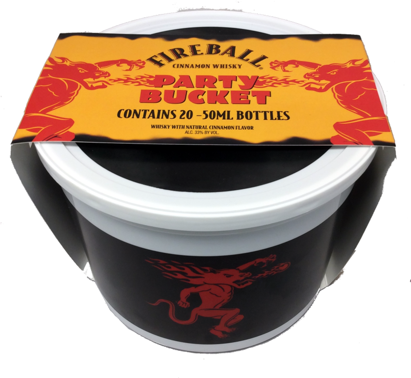 Download Fireball Party Bucket Bucket Of Fireball Whiskey Full Size