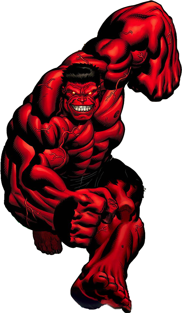 Red Hulk I Always Thought The Idea Of Turning Ross - Red Hulk Png (696x1119), Png Download