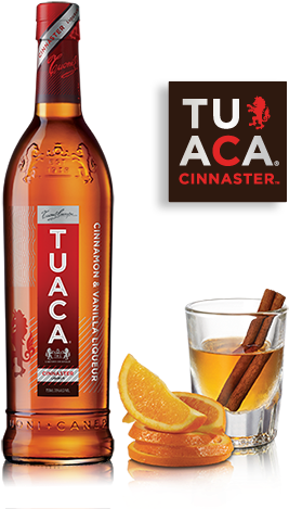 Ski Drinks - Tuaca Cinnaster Liqueur - 750 Ml Bottle (330x480), Png Download