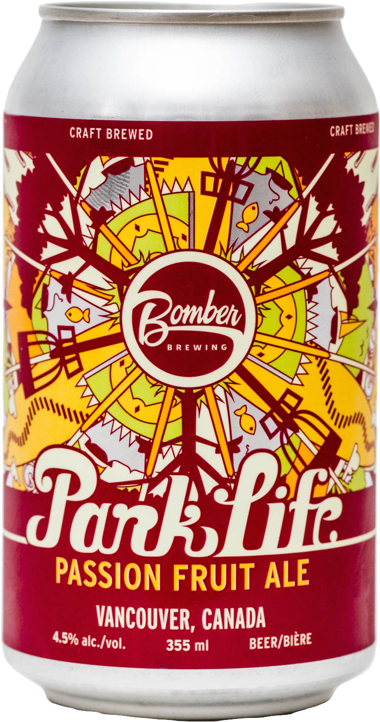 Bomber Brewing, Park Life Passion Fruit Ale - Bomber Brewing (1067x1600), Png Download