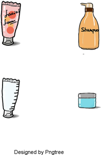Cartoon Handpainted Simple Cosmetic Icon Design, Cartoon, - Icon Design (360x360), Png Download