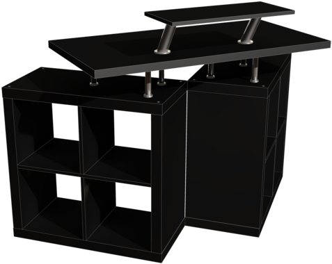 Diy/cheap/free Dj Booth For Displaying Pictures - Diy Dj Booth On A Budget (600x464), Png Download