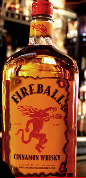 Fireball Whiskey Png Download - Fireball Liqueur Cinnamon Whisky Liqueur 50cl (610x610), Png Download