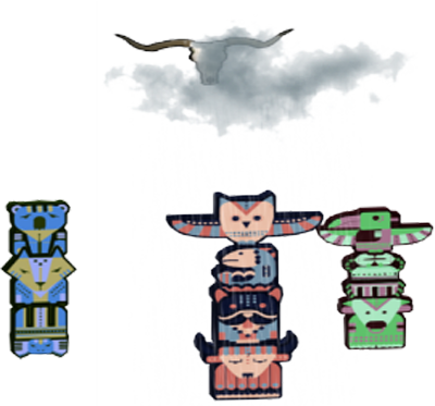 Audition-our Tribe Totem Dj Booth - Cartoon (400x373), Png Download