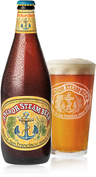 Amber Hybrid Beer - Anchor Steam Beer (353x633), Png Download